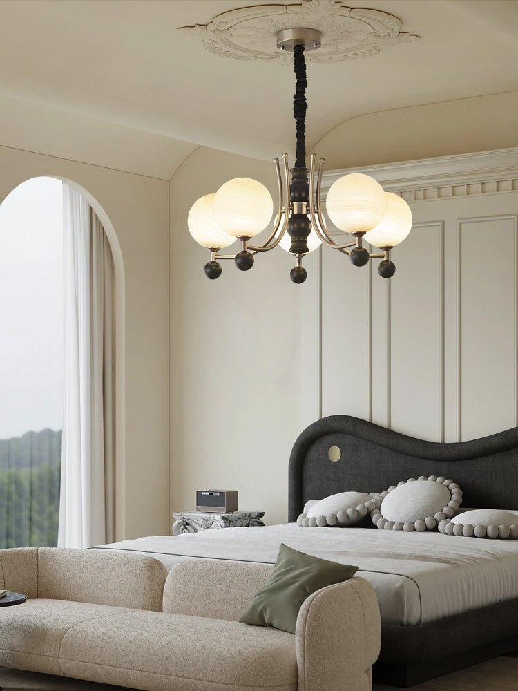 Serenus Sphere Chandelier - Modern Design with Adjustable Height & LED
