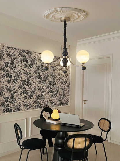 Serenus Sphere Chandelier - Modern Design with Adjustable Height & LED