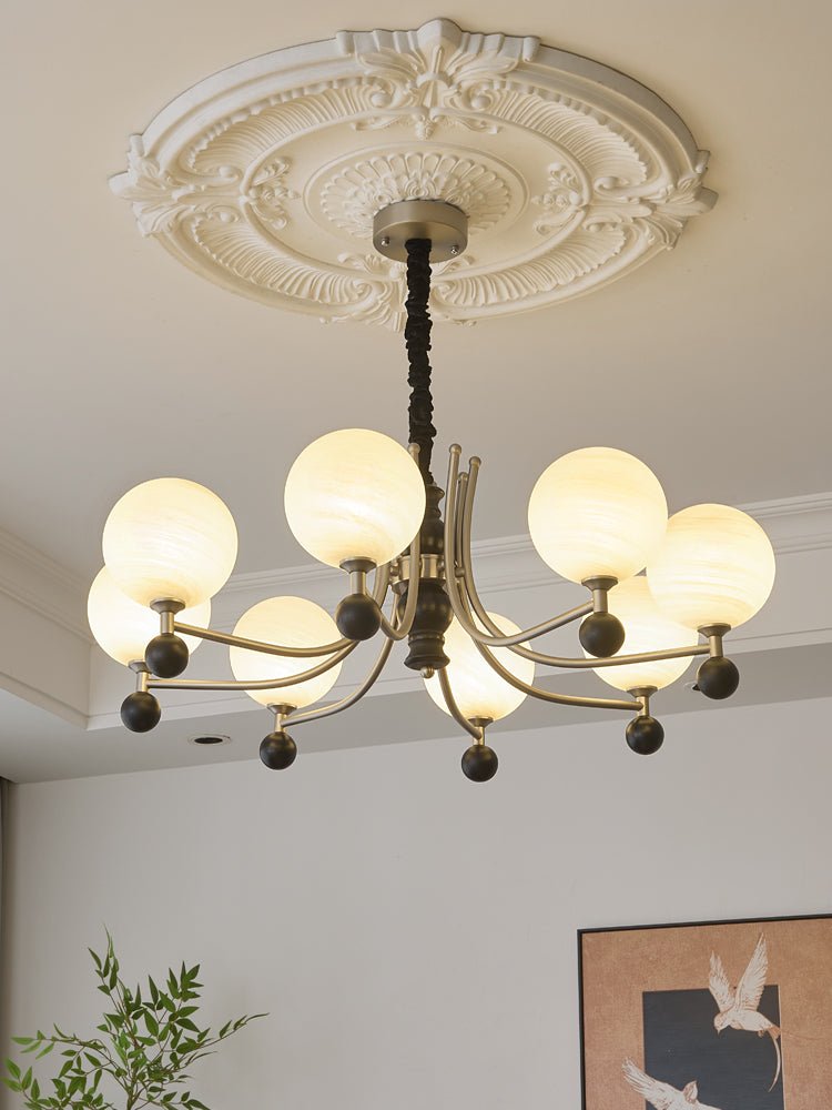 Serenus Sphere Chandelier - Modern Design with Adjustable Height & LED