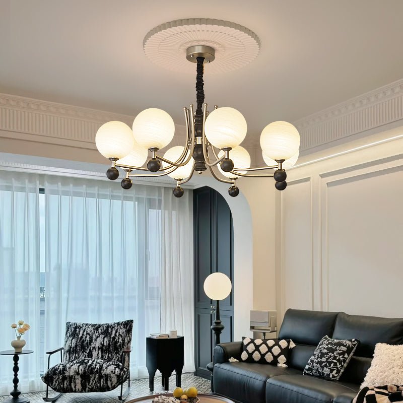Serenus Sphere Chandelier - Modern Design with Adjustable Height & LED