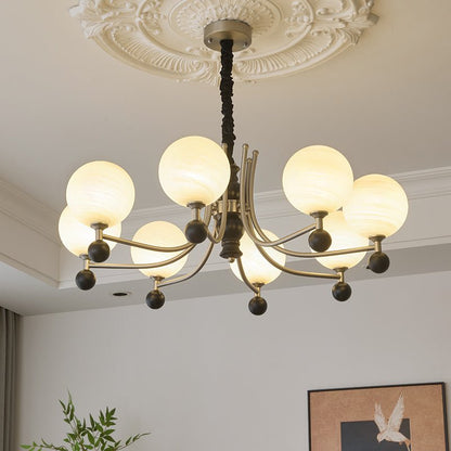 Serenus Sphere Chandelier - Modern Design with Adjustable Height & LED