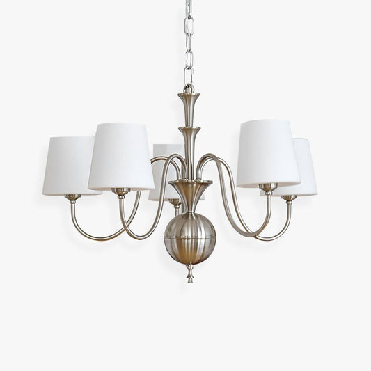 Elegant Shabby Chandelier with Adjustable Height and Vintage Charm