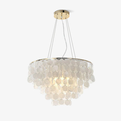 Elegant Shell Wind Chime Chandelier - Soothing Sounds & Coastal Decor