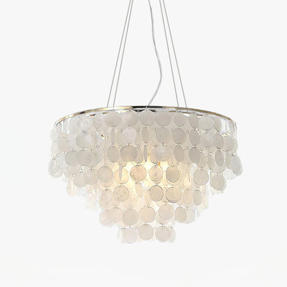Elegant Shell Wind Chime Chandelier - Soothing Sounds & Coastal Decor