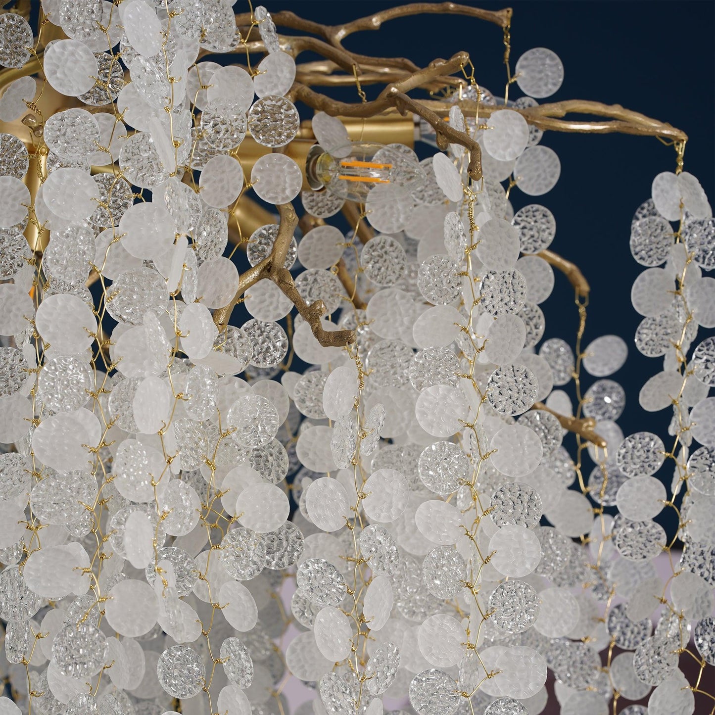 Shiro Noda Crystal Chandelier - Elegant Design with Adjustable Height