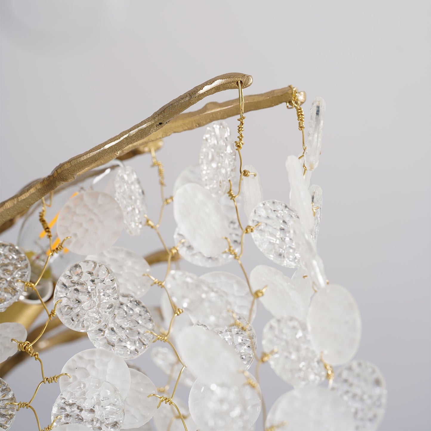 Shiro Noda Crystal Chandelier - Elegant Design with Adjustable Height