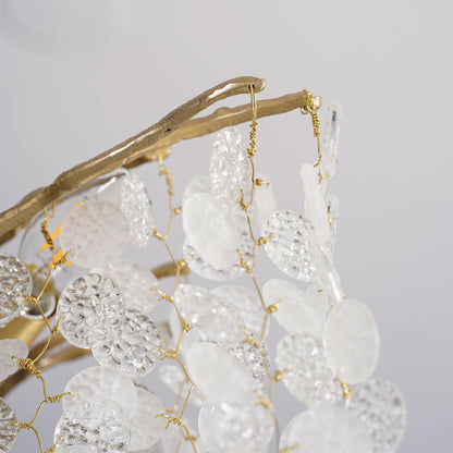 Shiro Noda Crystal Chandelier - Elegant Design with Adjustable Height