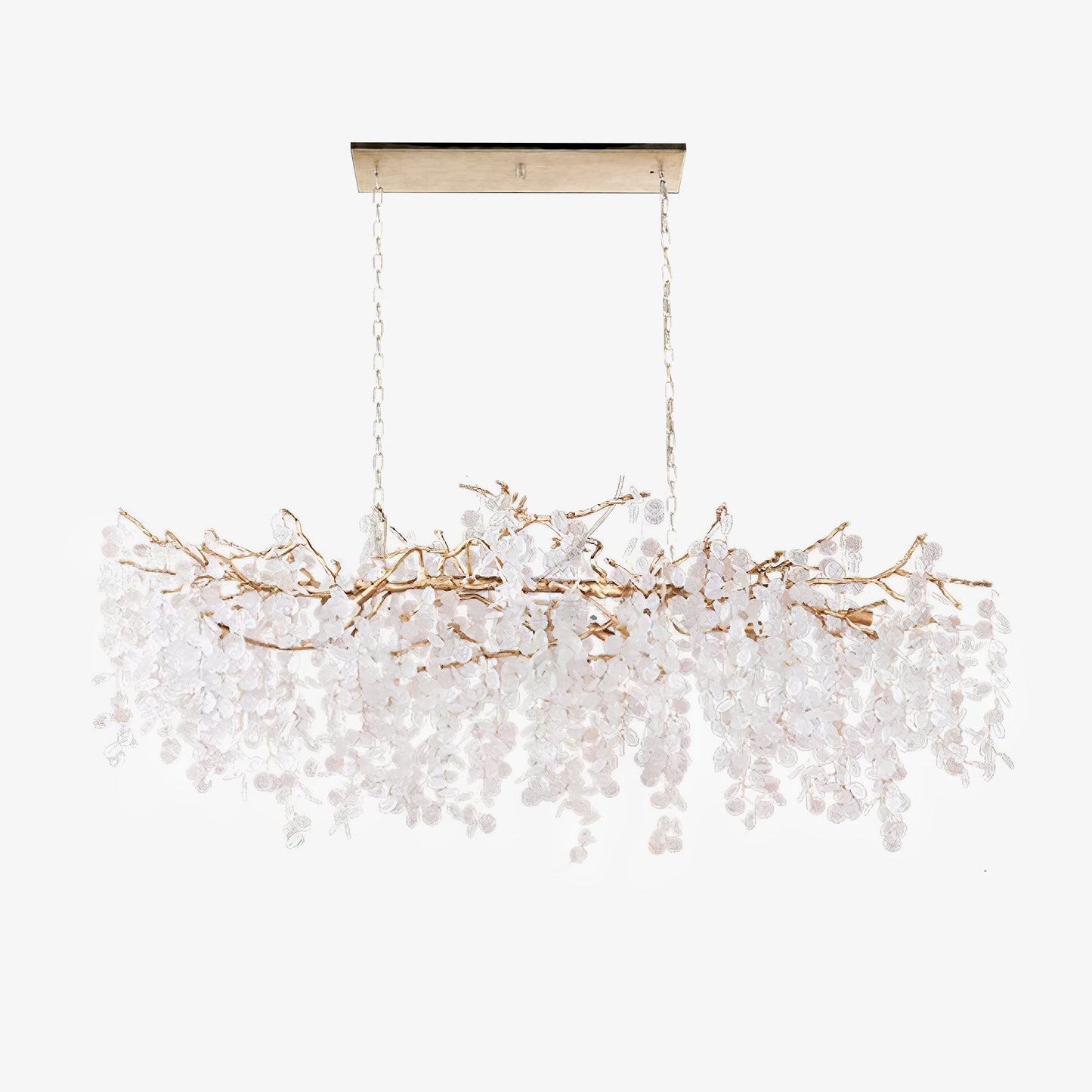 Shiro Noda Crystal Chandelier - Elegant Design with Adjustable Height