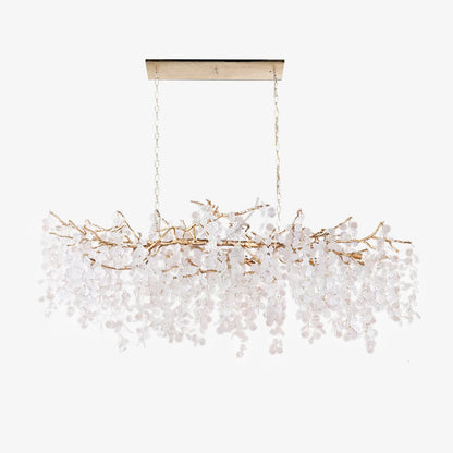 Shiro Noda Crystal Chandelier - Elegant Design with Adjustable Height