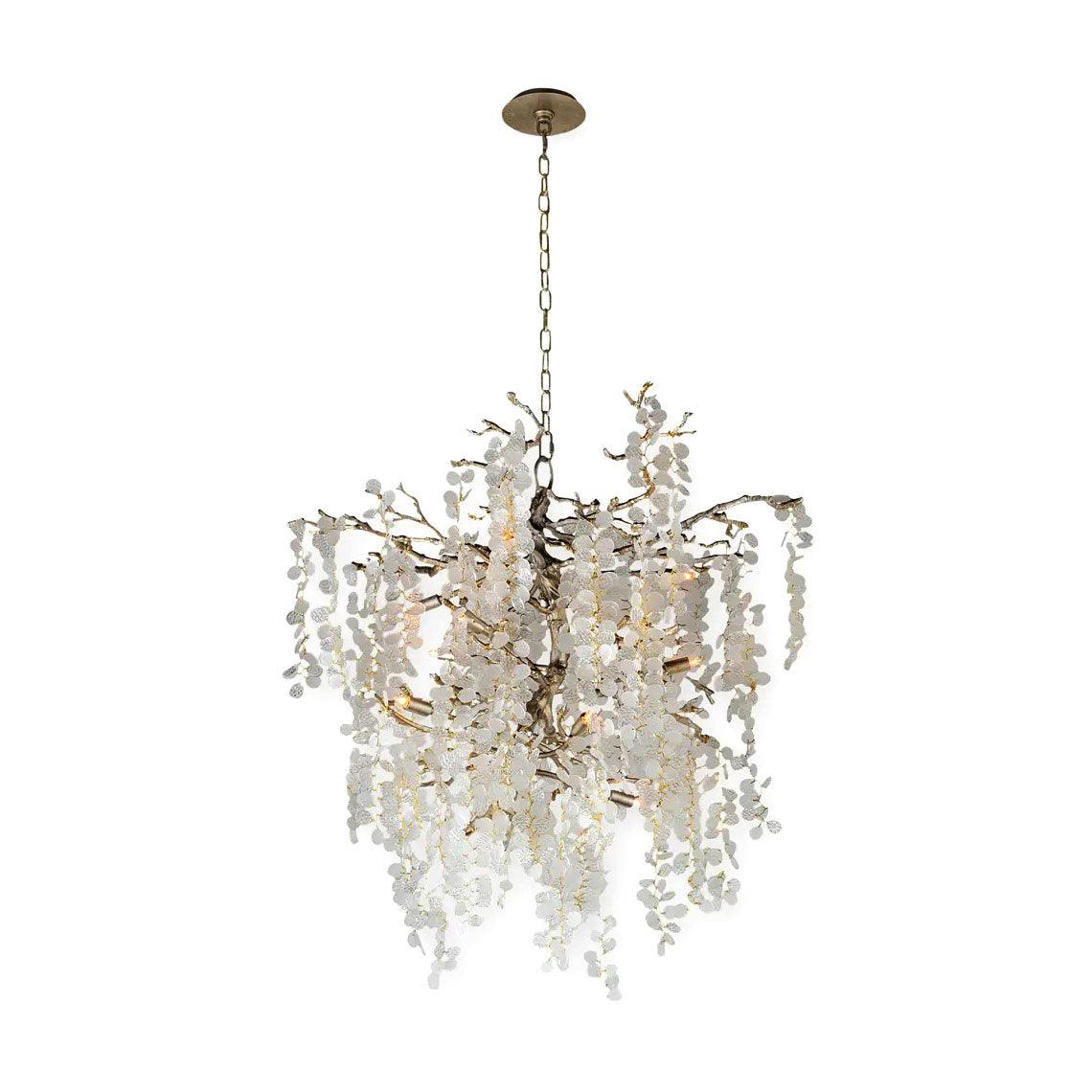 Shiro Noda Crystal Chandelier - Elegant Design with Adjustable Height