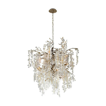 Shiro Noda Crystal Chandelier - Elegant Design with Adjustable Height