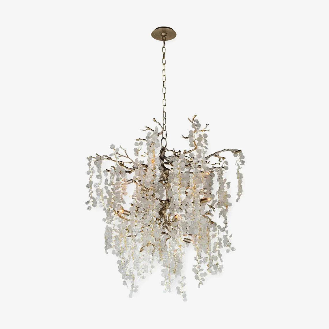 Shiro Noda Crystal Chandelier - Elegant Design with Adjustable Height