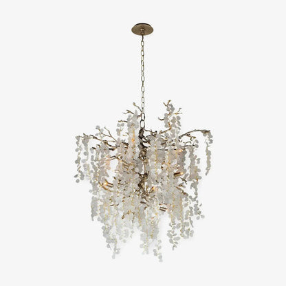 Shiro Noda Crystal Chandelier - Elegant Design with Adjustable Height