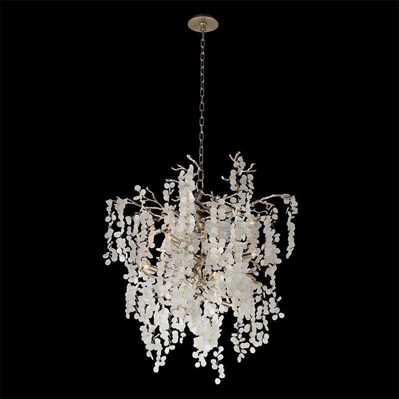 Shiro Noda Crystal Chandelier - Elegant Design with Adjustable Height