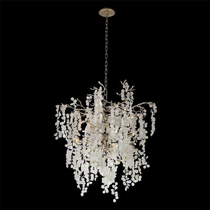 Shiro Noda Crystal Chandelier - Elegant Design with Adjustable Height