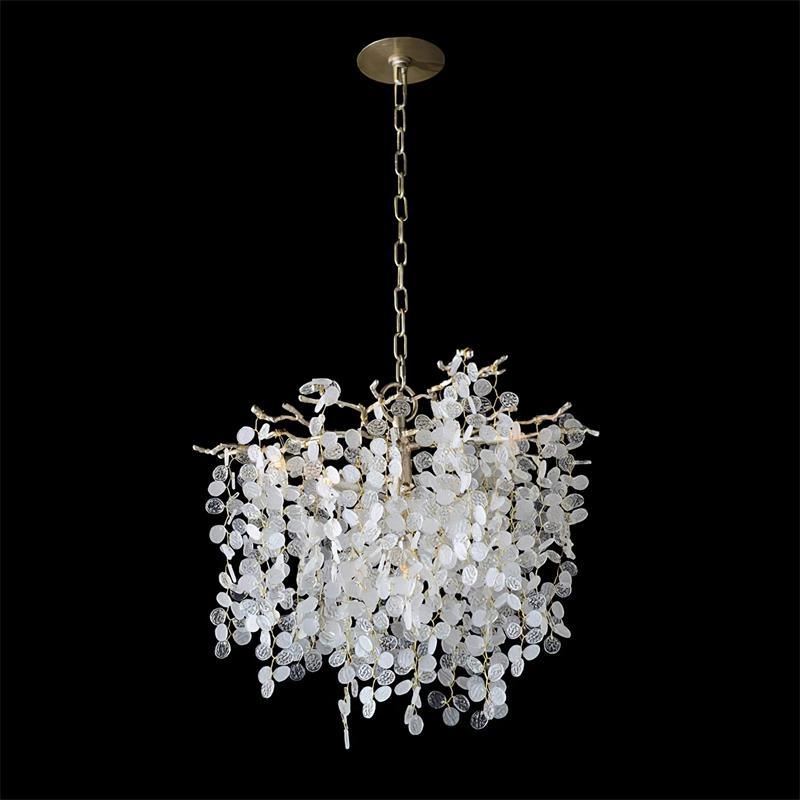 Shiro Noda Crystal Chandelier - Elegant Design with Adjustable Height