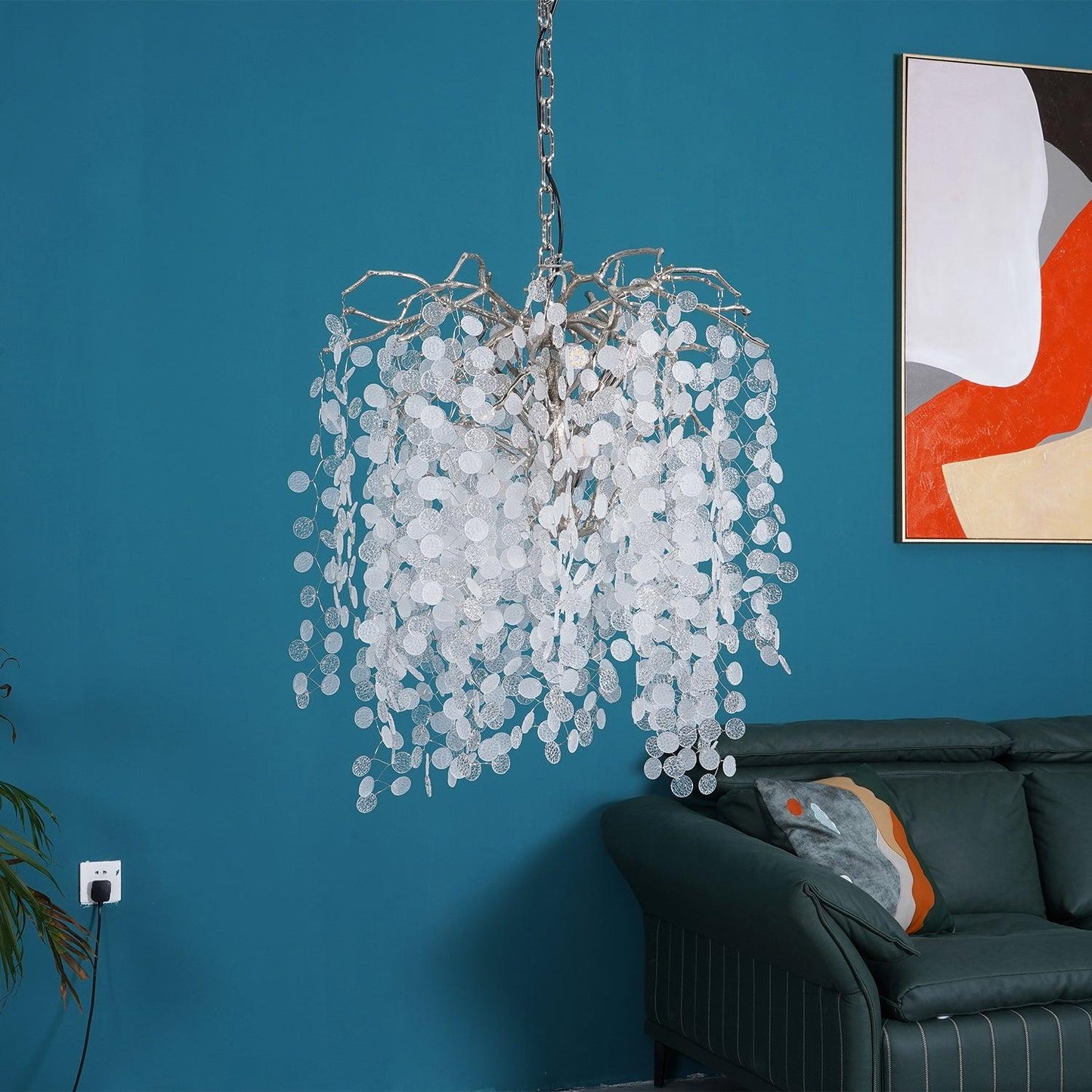 Shiro Noda Crystal Chandelier - Elegant Design with Adjustable Height