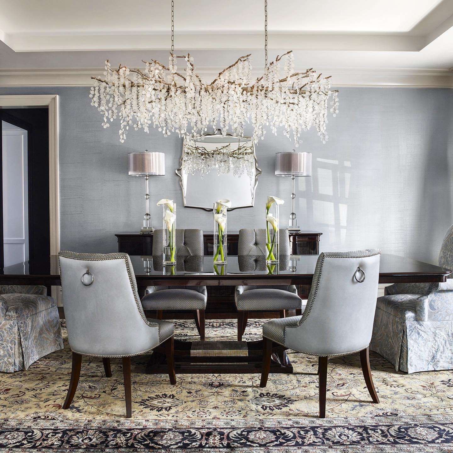 Shiro Noda Crystal Chandelier - Elegant Design with Adjustable Height
