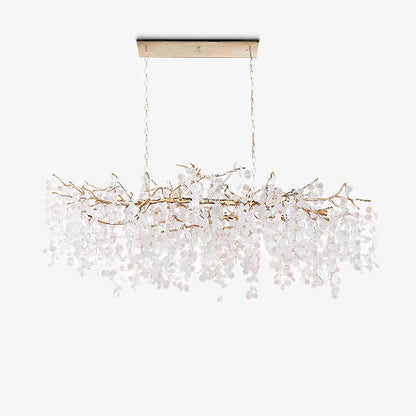 Shiro Noda Crystal Chandelier - Elegant Design with Adjustable Height