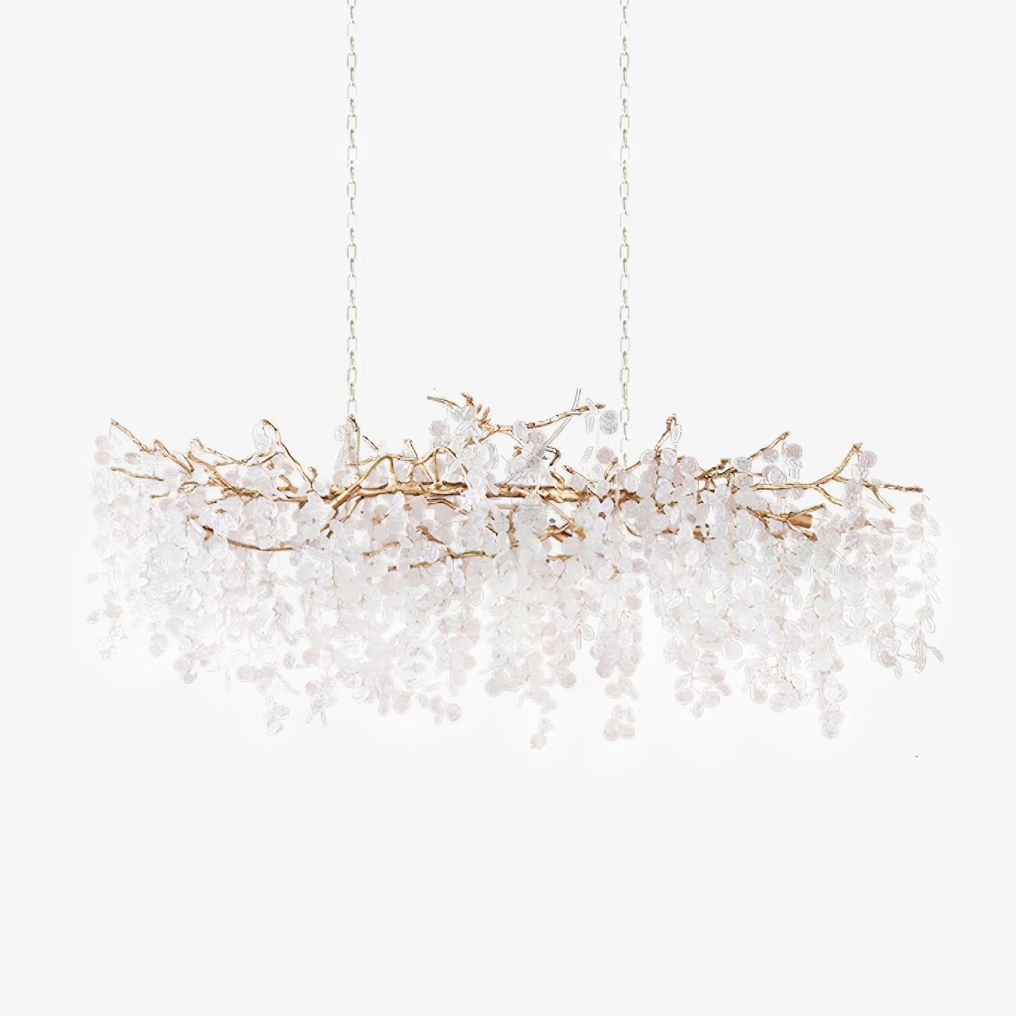 Shiro Noda Crystal Chandelier - Elegant Design with Adjustable Height