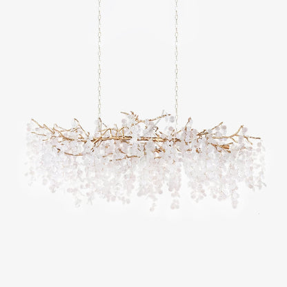 Shiro Noda Crystal Chandelier - Elegant Design with Adjustable Height