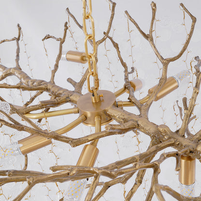 Shiro Noda Crystal Chandelier - Elegant Design with Adjustable Height