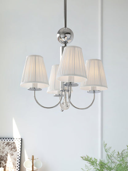 Simplicity Chrome Chandelier - Modern Design with Adjustable Height &
