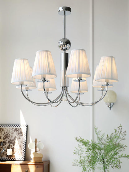 Simplicity Chrome Chandelier - Modern Design with Adjustable Height &