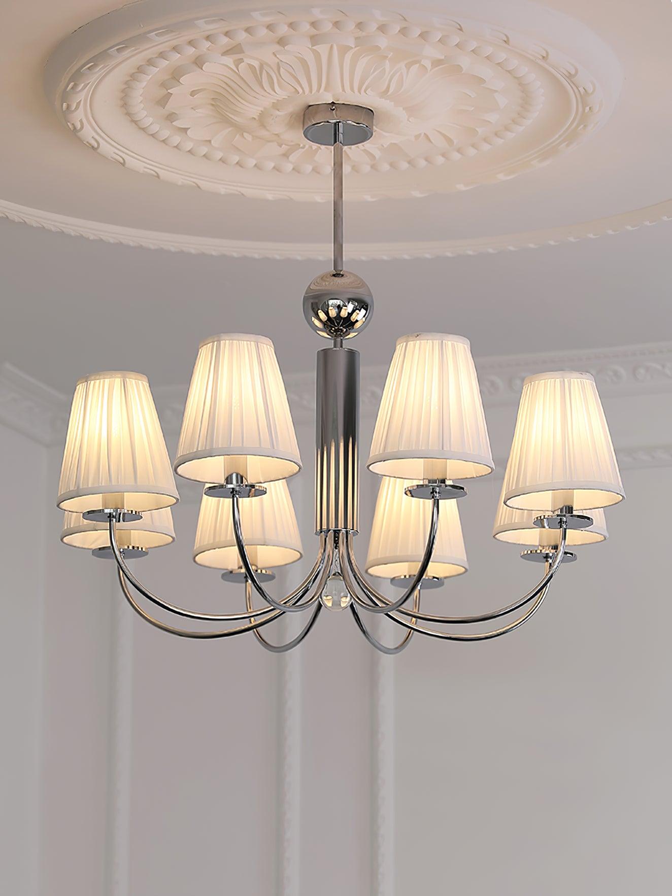 Simplicity Chrome Chandelier - Modern Design with Adjustable Height &