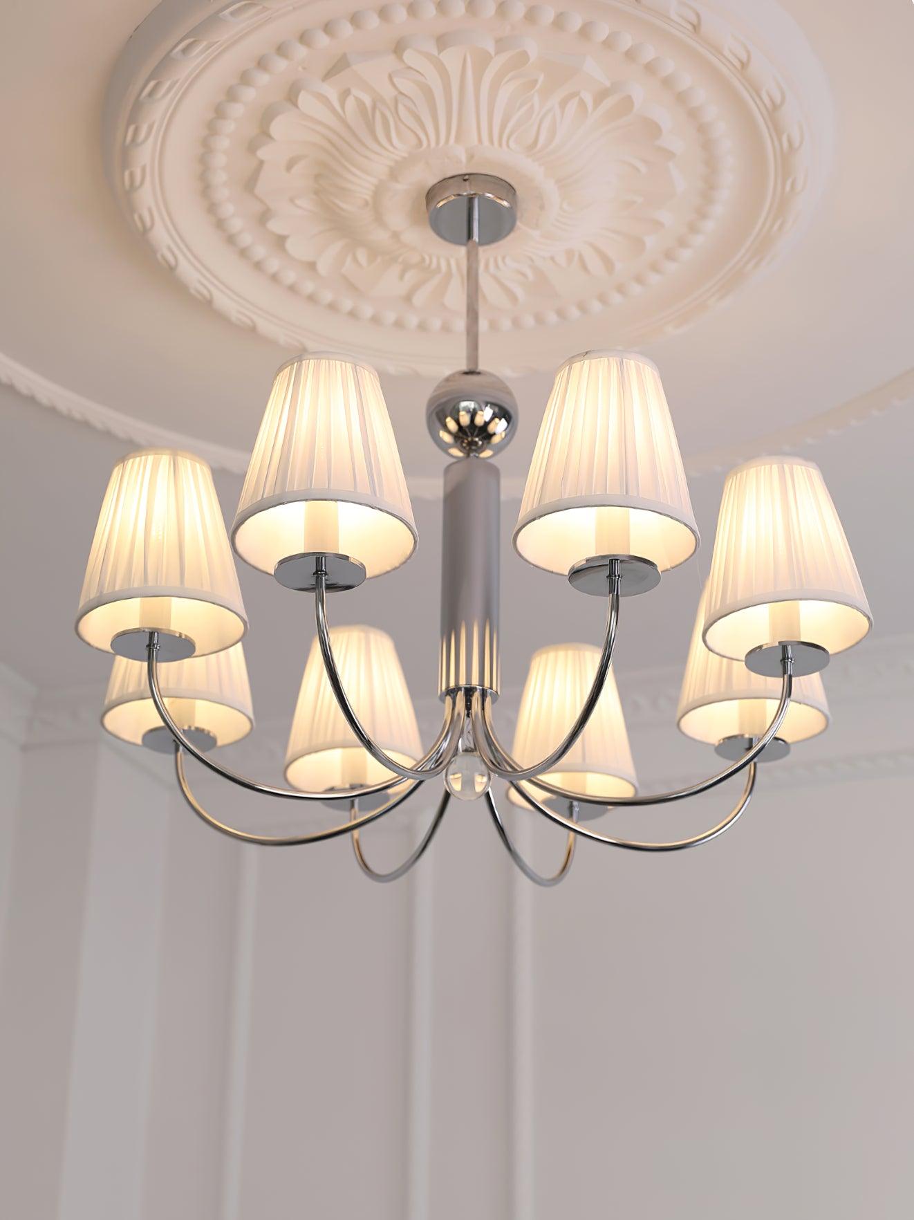 Simplicity Chrome Chandelier - Modern Design with Adjustable Height &