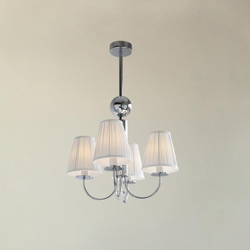 Simplicity Chrome Chandelier - Modern Design with Adjustable Height &