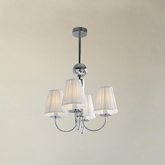 Simplicity Chrome Chandelier - Modern Design with Adjustable Height &