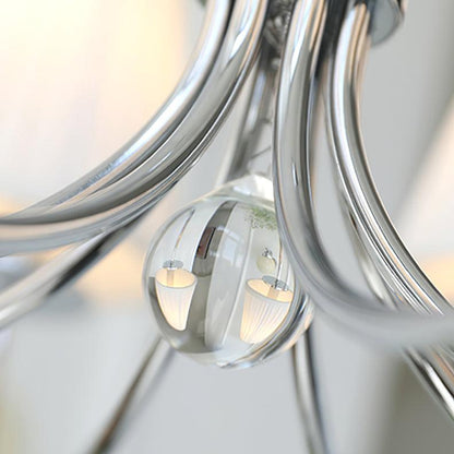 Simplicity Chrome Chandelier - Modern Design with Adjustable Height &
