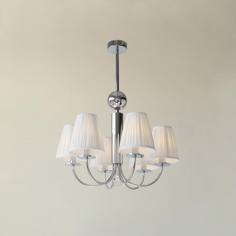 Simplicity Chrome Chandelier - Modern Design with Adjustable Height &