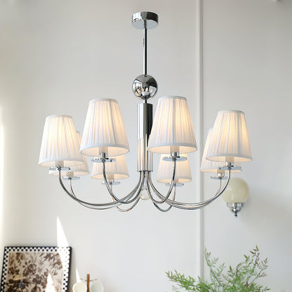 Simplicity Chrome Chandelier - Modern Design with Adjustable Height &