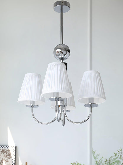 Simplicity Chrome Chandelier - Modern Design with Adjustable Height &