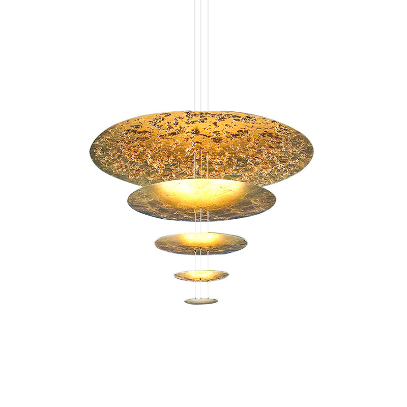 Industrial Machine Chandelier - Adjustable Height, Energy-Efficient LE