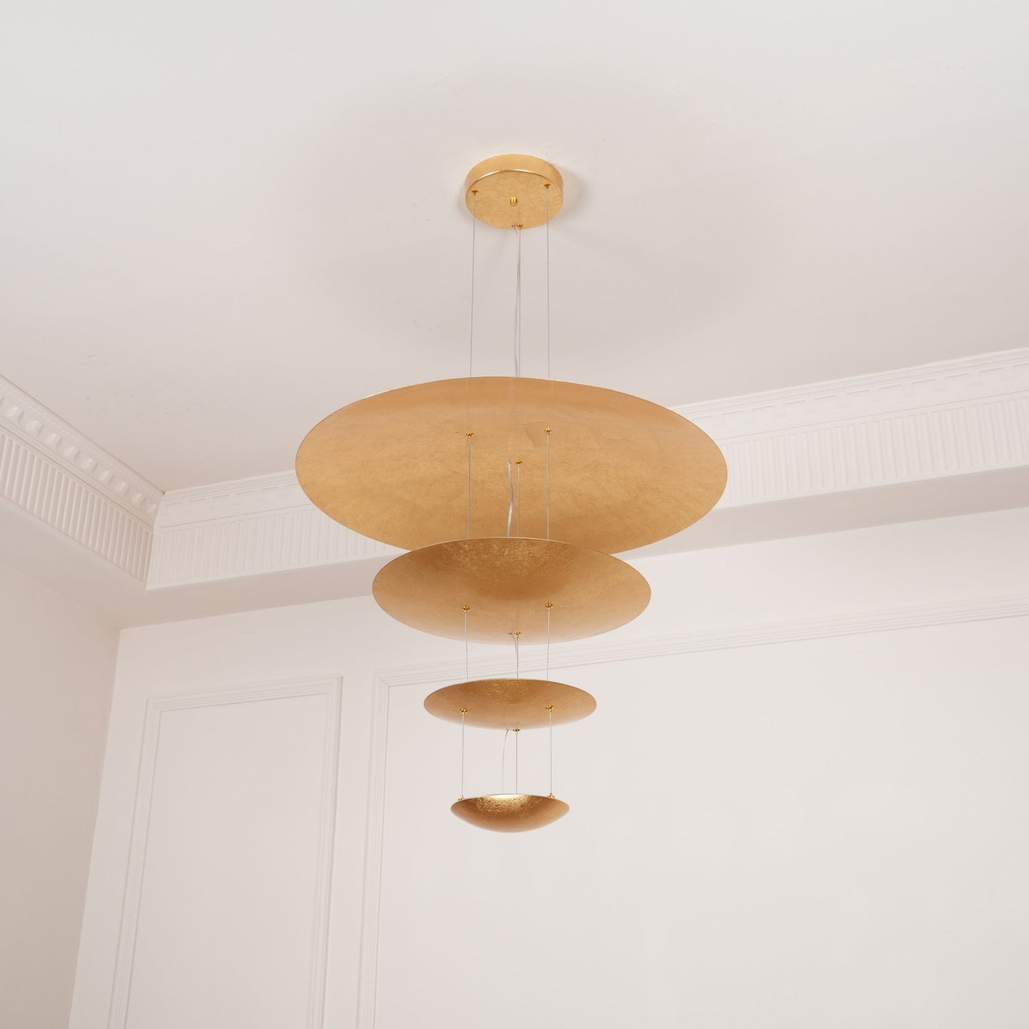 Industrial Machine Chandelier - Adjustable Height, Energy-Efficient LE