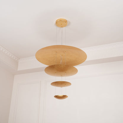 Industrial Machine Chandelier - Adjustable Height, Energy-Efficient LE