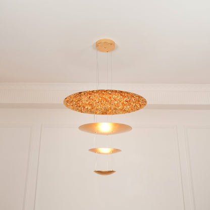 Industrial Machine Chandelier - Adjustable Height, Energy-Efficient LE