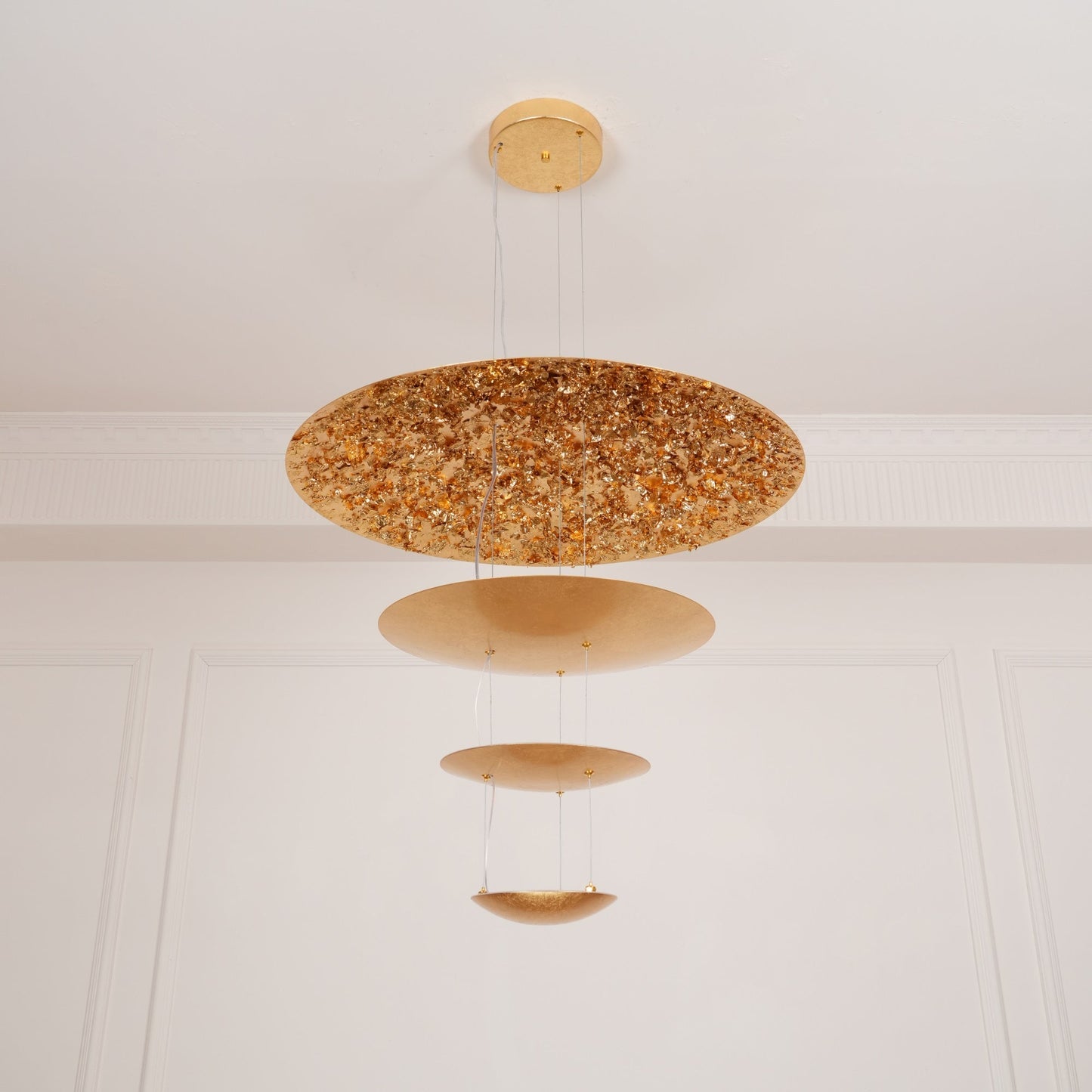 Industrial Machine Chandelier - Adjustable Height, Energy-Efficient LE