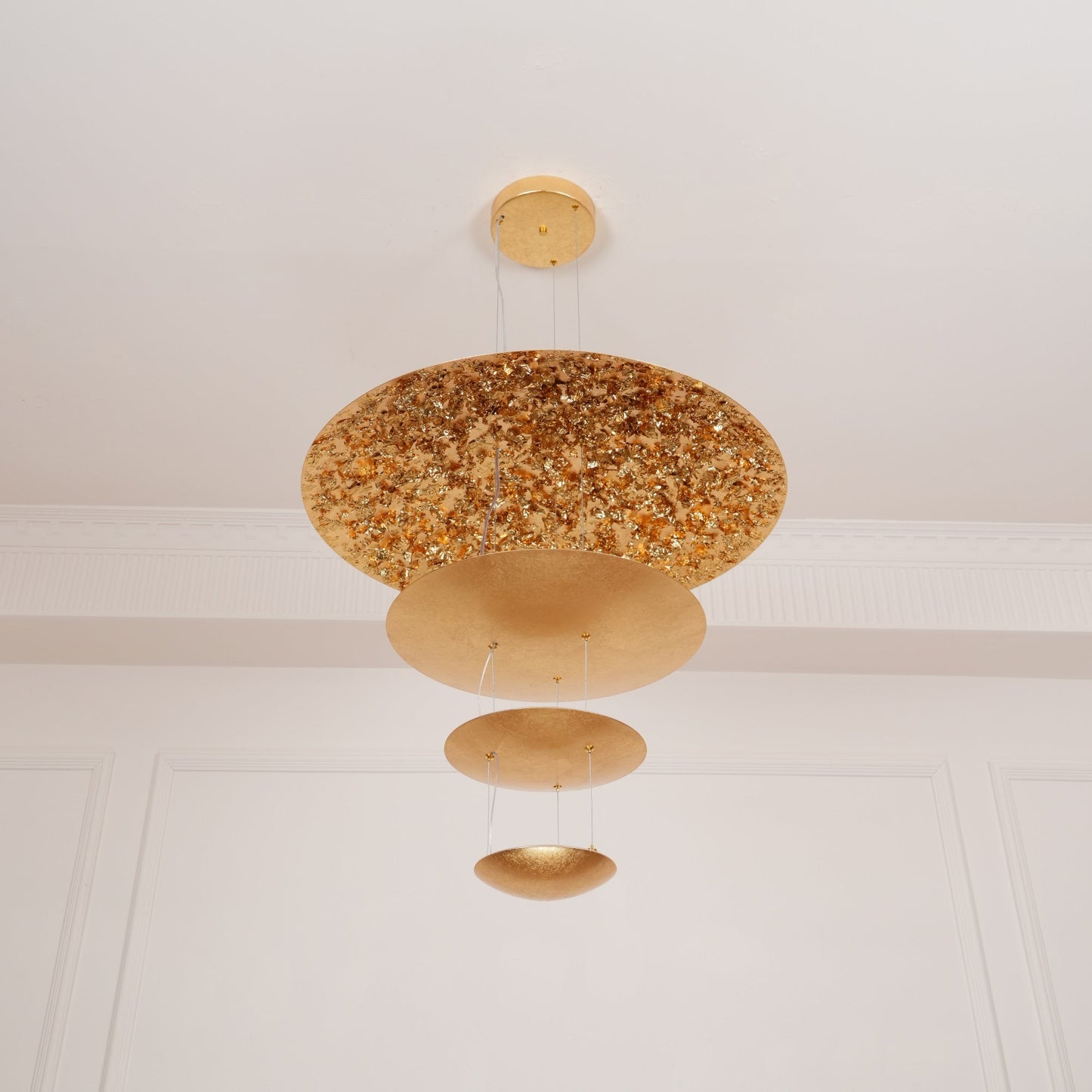Industrial Machine Chandelier - Adjustable Height, Energy-Efficient LE