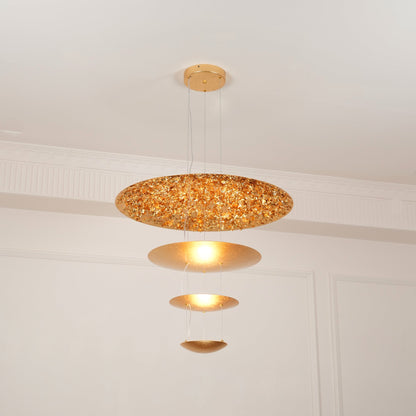 Industrial Machine Chandelier - Adjustable Height, Energy-Efficient LE