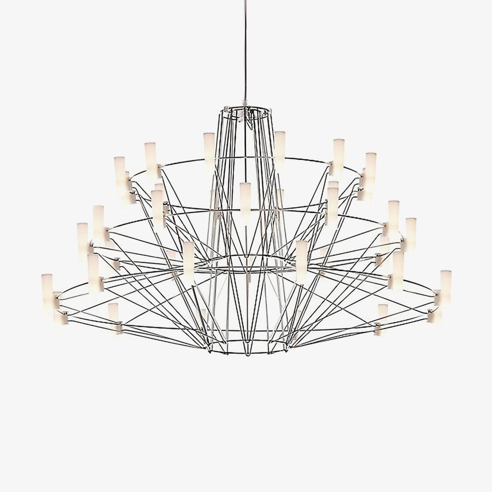 Sky Ballet Chandelier - Elegant Design with Adjustable Height & LED Li
