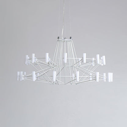 Sky Ballet Chandelier - Elegant Design with Adjustable Height & LED Li