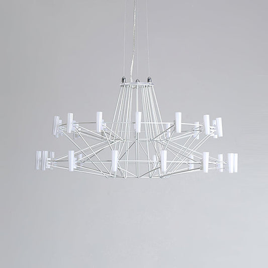 Sky Ballet Chandelier - Elegant Design with Adjustable Height & LED Li