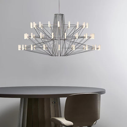 Sky Ballet Chandelier - Elegant Design with Adjustable Height & LED Li