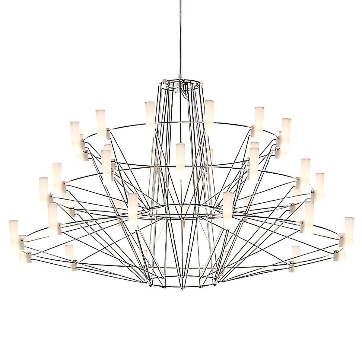 Sky Ballet Chandelier - Elegant Design with Adjustable Height & LED Li