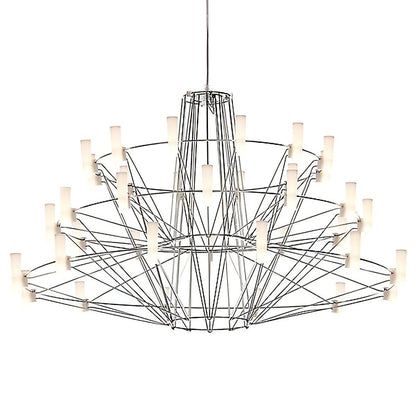 Sky Ballet Chandelier - Elegant Design with Adjustable Height & LED Li