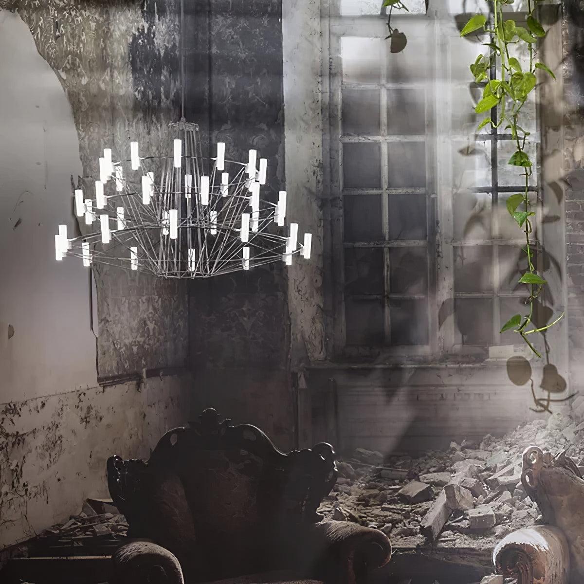 Sky Ballet Chandelier - Elegant Design with Adjustable Height & LED Li